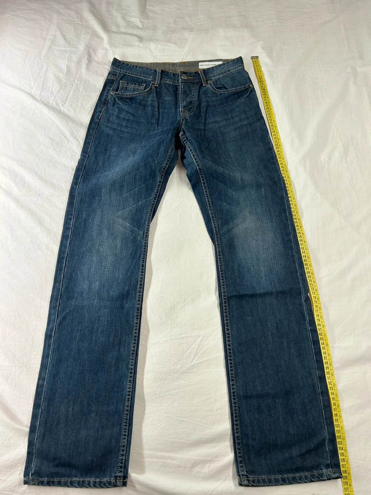 Jean bleu marine Jules coupe droite w26 l34
